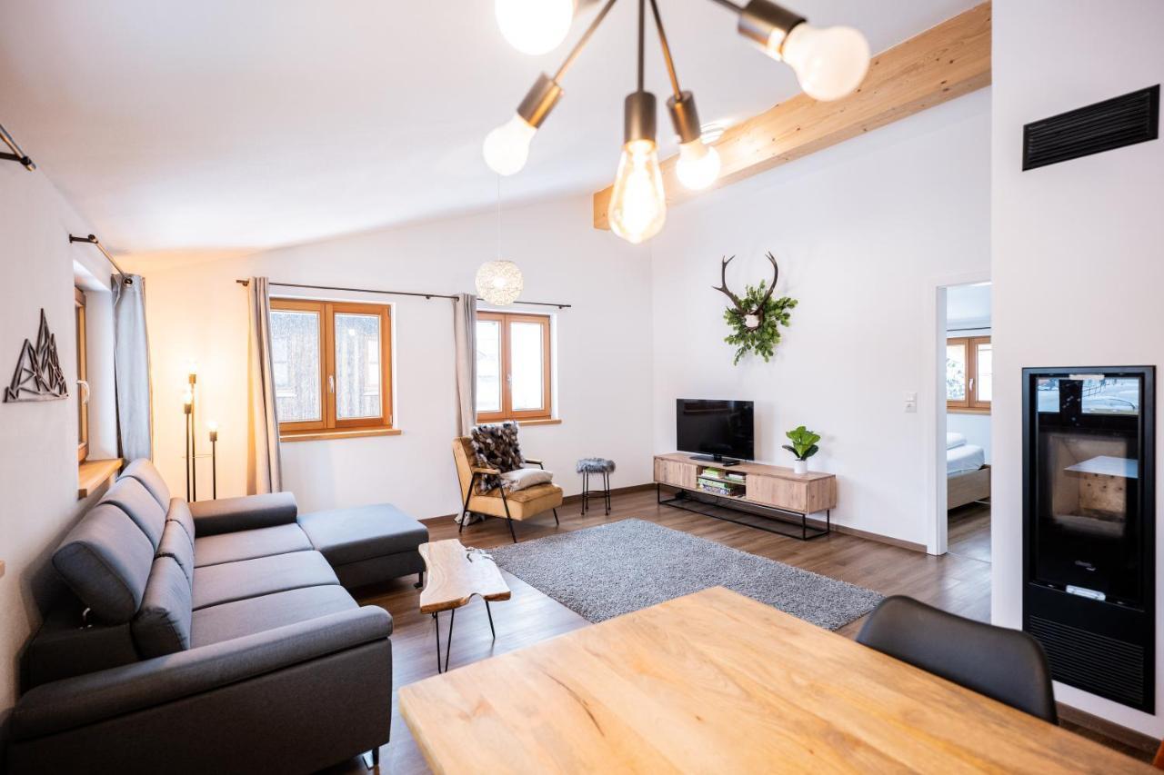 Appartement Allgaeu Huetten Loft - Grosszuegig - Terrasse *